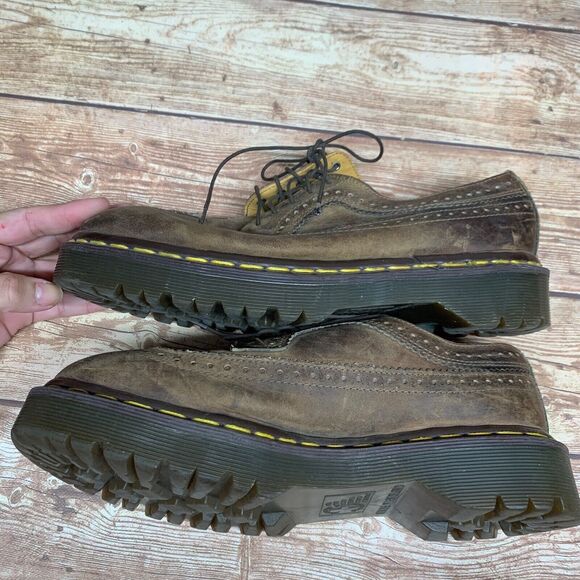 Dr Martens Brown Leather Brogue Shoes 3989 / 34 UK 6 - Made in England - Picture 3 of 14